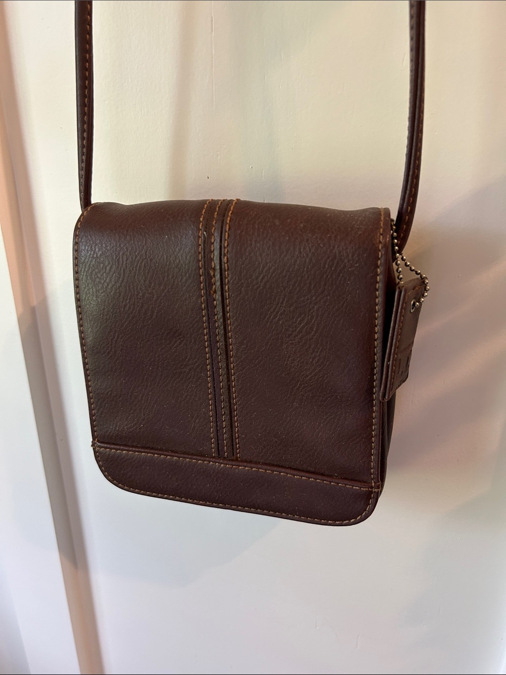 Liz Claiborne Brown Leather Crossbody Bag